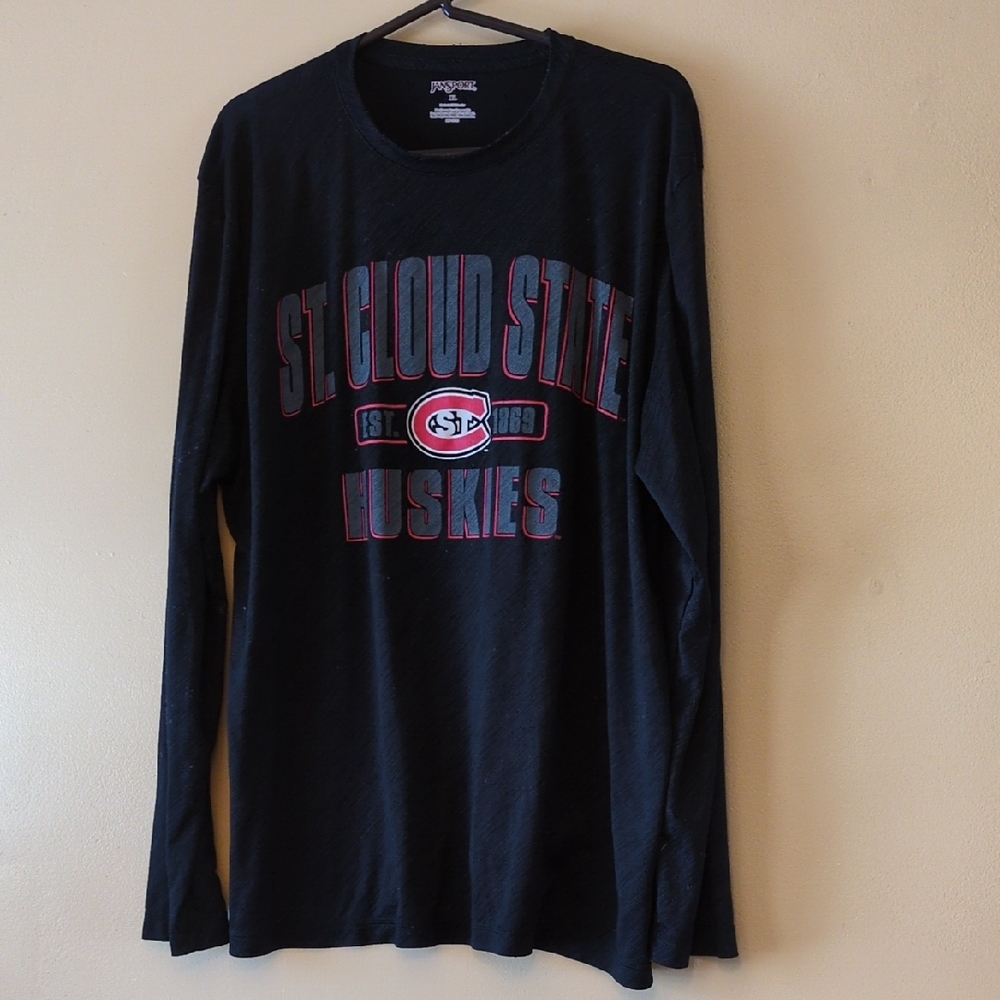Jansport St. Cloud State diagonal-heathered long-sleeved T-shirt, size XL